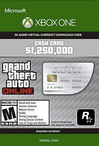 GTA V 5 Great White Shark Cash Card - Xbox One Digital Code cover