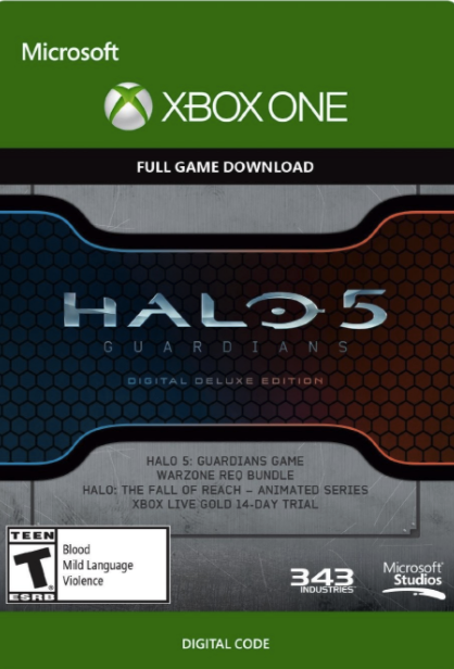 Halo 5 Guardians Digital Deluxe Edition Xbox cover